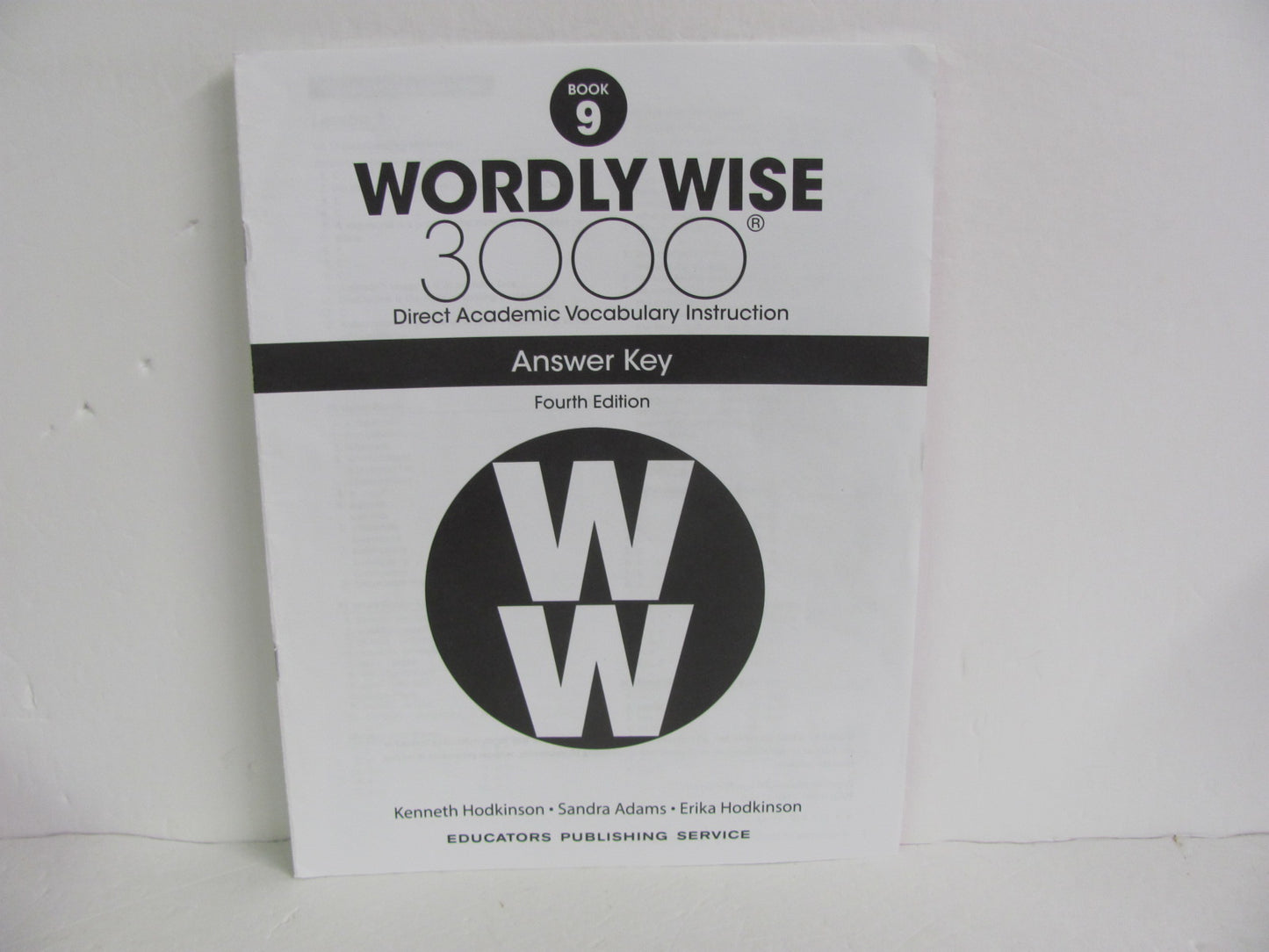Wordly Wise 3000 EPS Answer Key Pre-Owned 9th Grade Spelling/Vocabulary Books