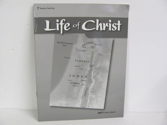 Life of Christ Abeka Test Key Pre-Owned 7th Grade Bible Textbooks