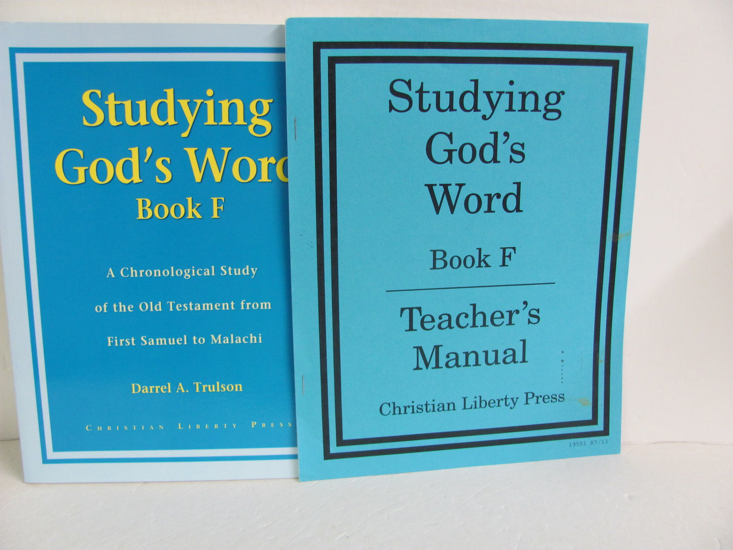 Studying God's Word Book F Christian Liberty Set Pre-Owned Bible Textbooks