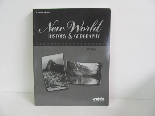New World History Abeka Test Key Pre-Owned 6th Grade History Textbooks