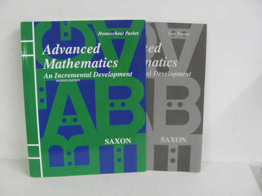 Advanced Math Saxon Tests/Answers Key Pre-Owned Saxon Mathematics Textbooks