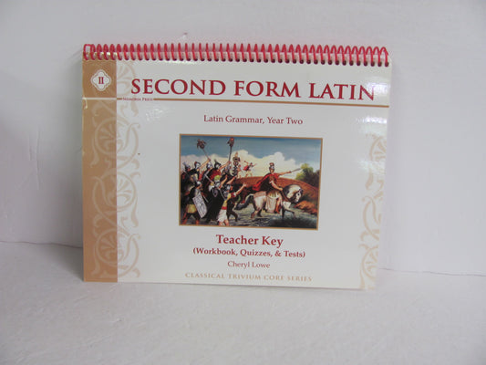 Second Form Latin II Memoria Press Teacher Key  Pre-Owned Latin Books
