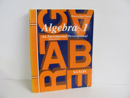Algebra 1 Saxon Answer Key  Pre-Owned Saxon High School Mathematics Textbooks