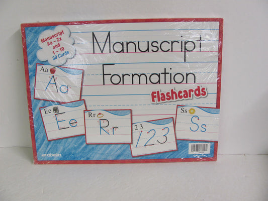 Manuscript Formation Flashcards Abeka Pre-Owned Elementary Penmanship Books