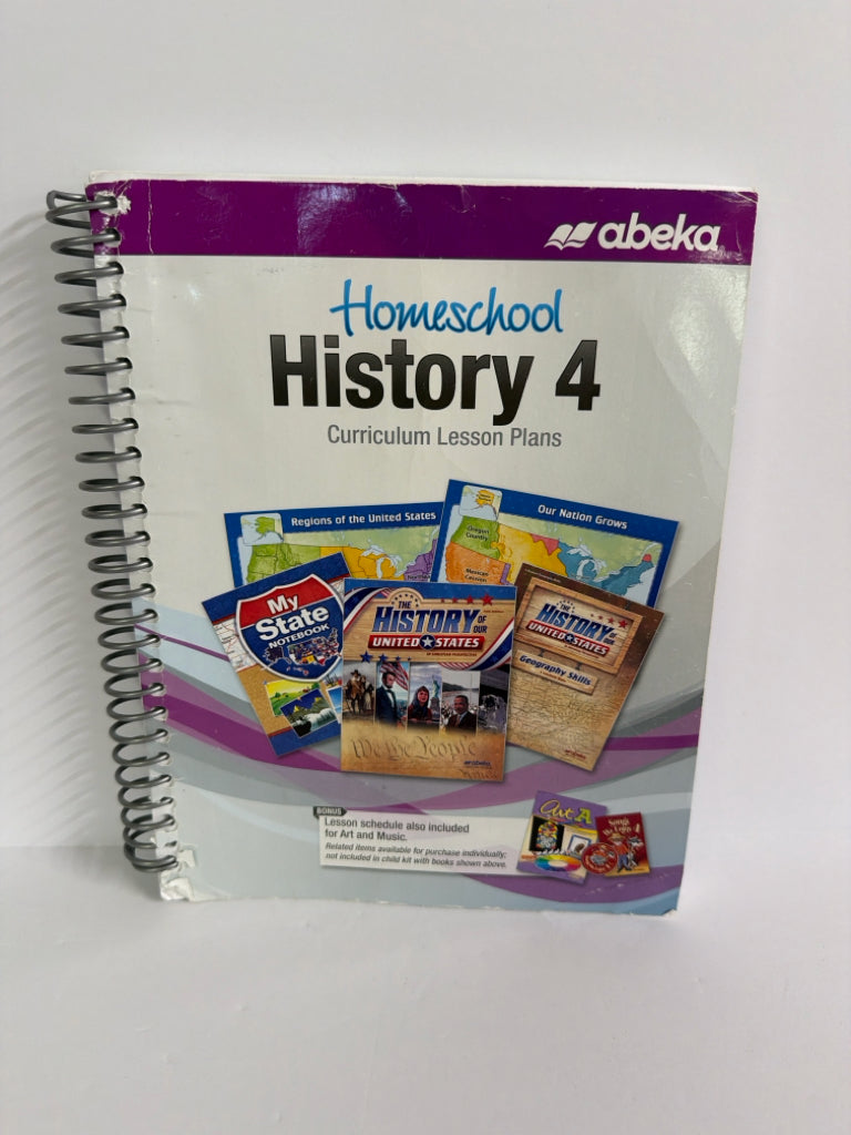 History 4 Abeka Curriculum/Lesson Plan Pre-Owned 4th Grade History Textbooks