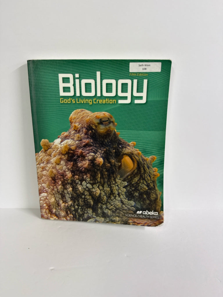 Biology God's Living Creation Abeka Student Book Pre-Owned 10th Grade Science