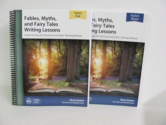 Fables, Myths, and Fairy Tales IEW Set  Pre-Owned Gerber Creative Writing Books