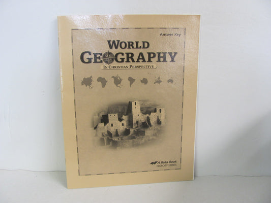 World Geography Abeka Answer Key  Pre-Owned 9th Grade History Textbooks