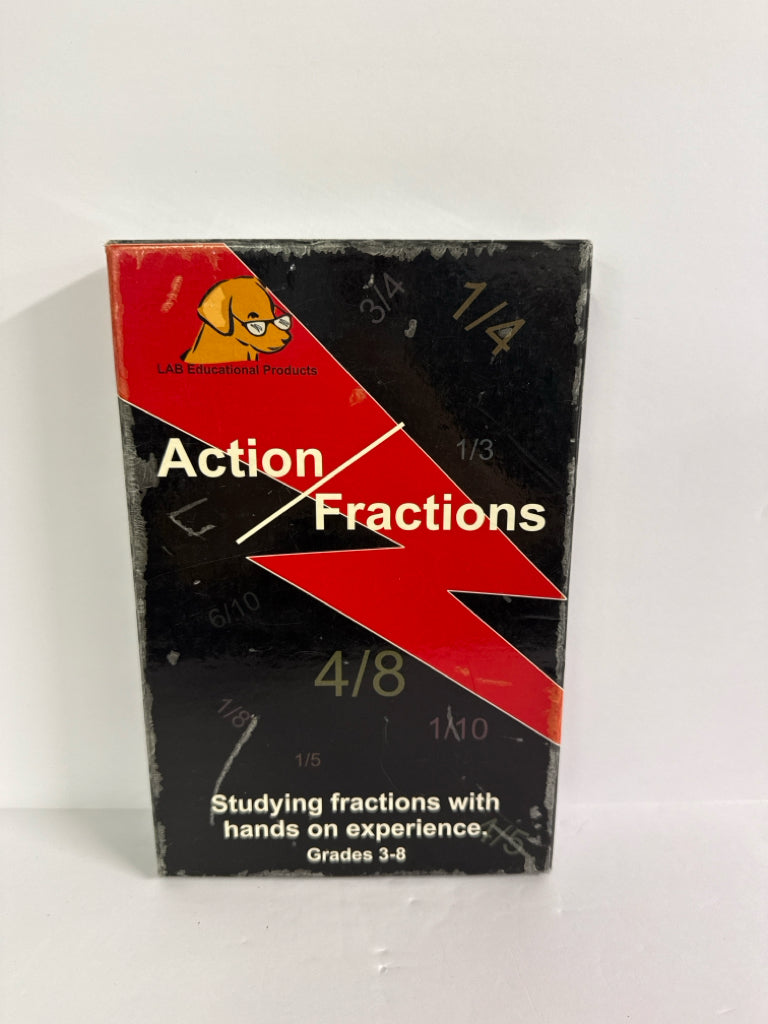 Action Fractions Lab Educational Products Flashcards Pre-Owned Manipulatives