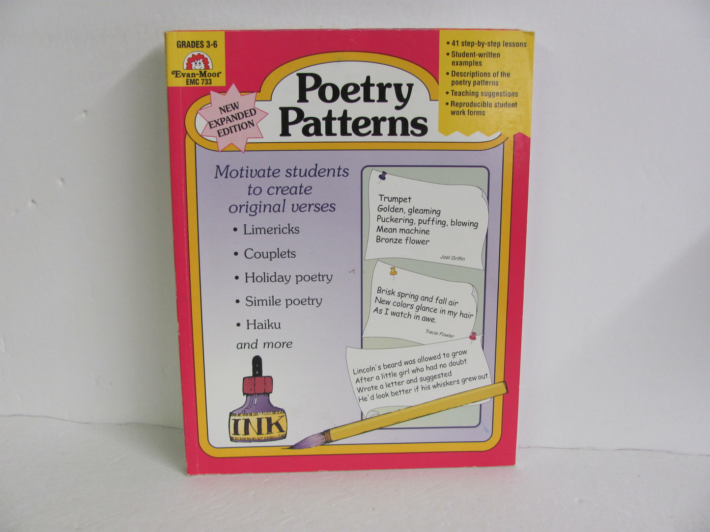 Poetry Patterns Evan-Moor Pre-Owned Elementary Poetry Books