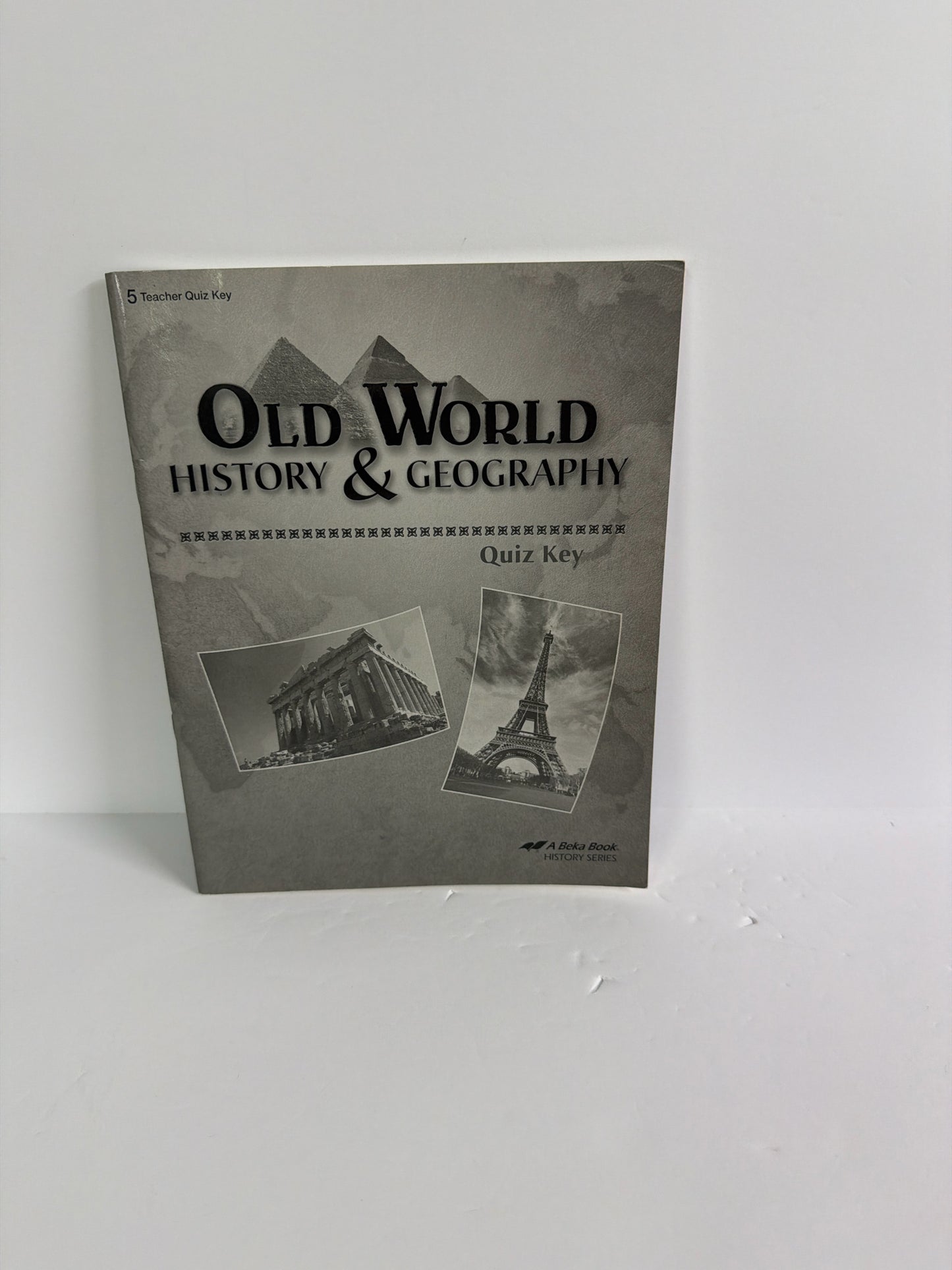 Old World History & Geography Abeka Quiz Key Pre-Owned History Textbooks