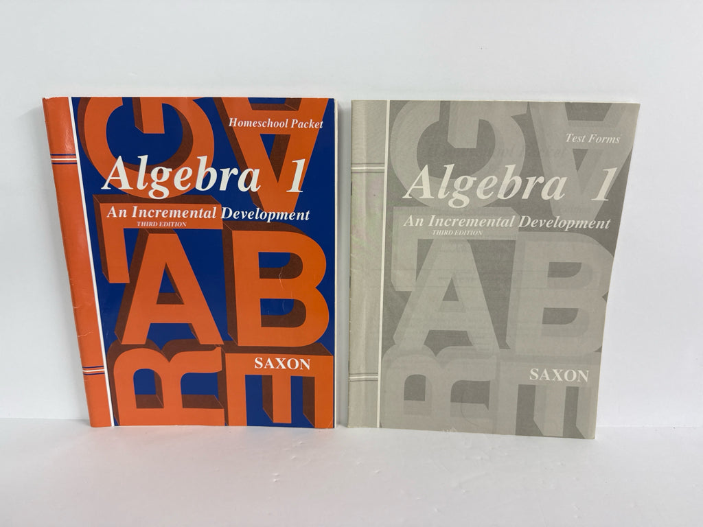 Algebra 1 Saxon Set Pre-Owned Saxon 9th Grade Mathematics Textbooks