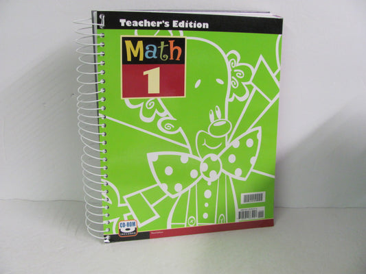 Math 1 BJU Press Teacher Edition  Pre-Owned 1st Grade Mathematics Textbooks