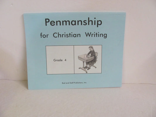 Penmanship for Christian Writing Rod & Staff 4th Grade Penmanship Books