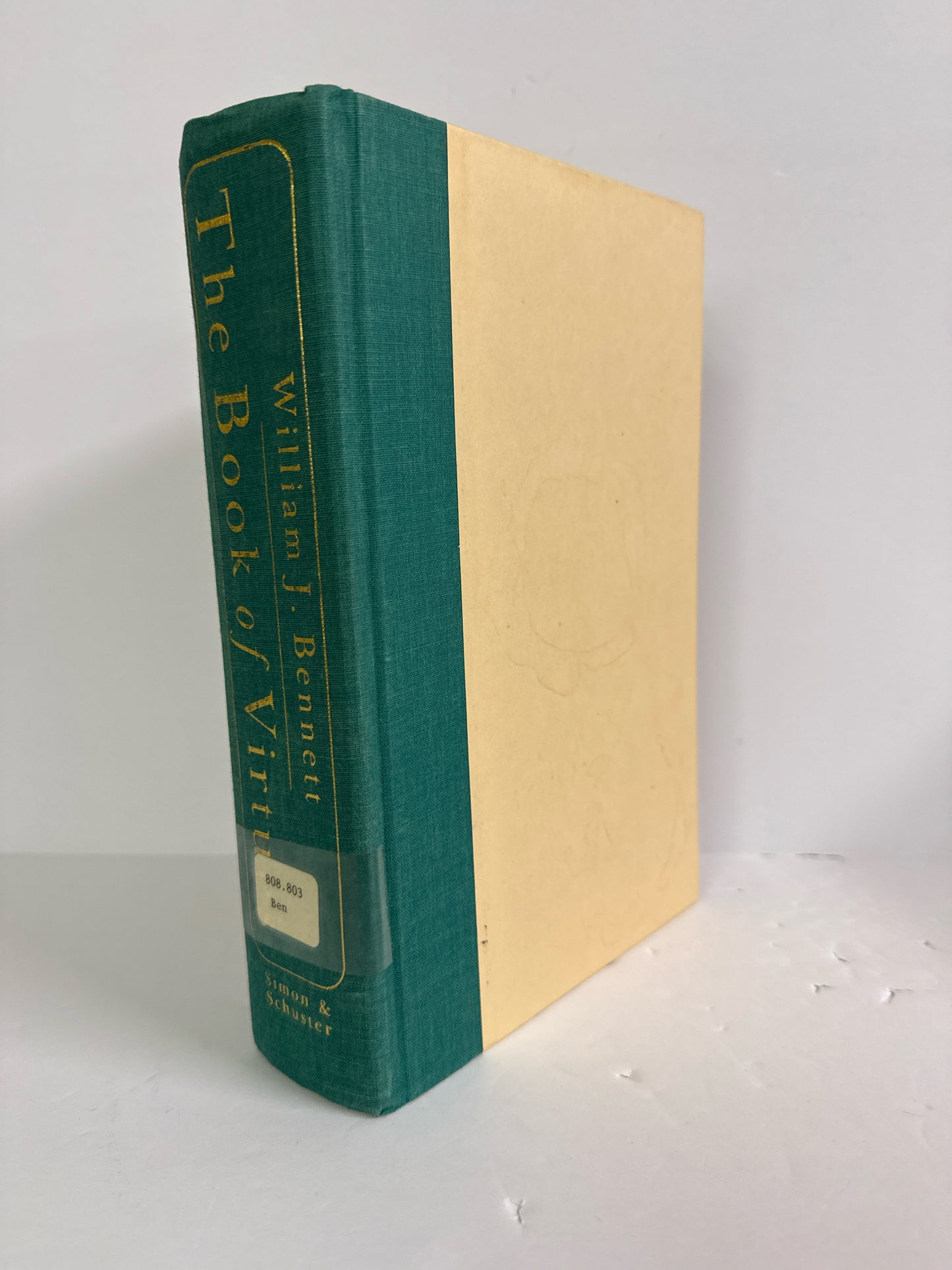 The Book of Virtue Simon & Schuster Pre-Owned William J. Bennett Nonfiction