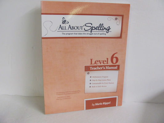 All About Spelling All About Learning Rippel 6th Grade Spelling/Vocabulary Books