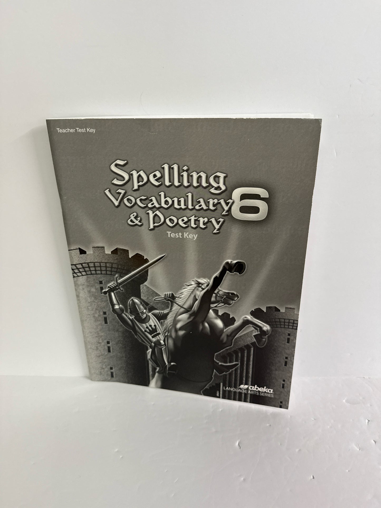 Spelling Vocabulary & Poetry 6 Abeka Test Key Pre-Owned Language Textbooks
