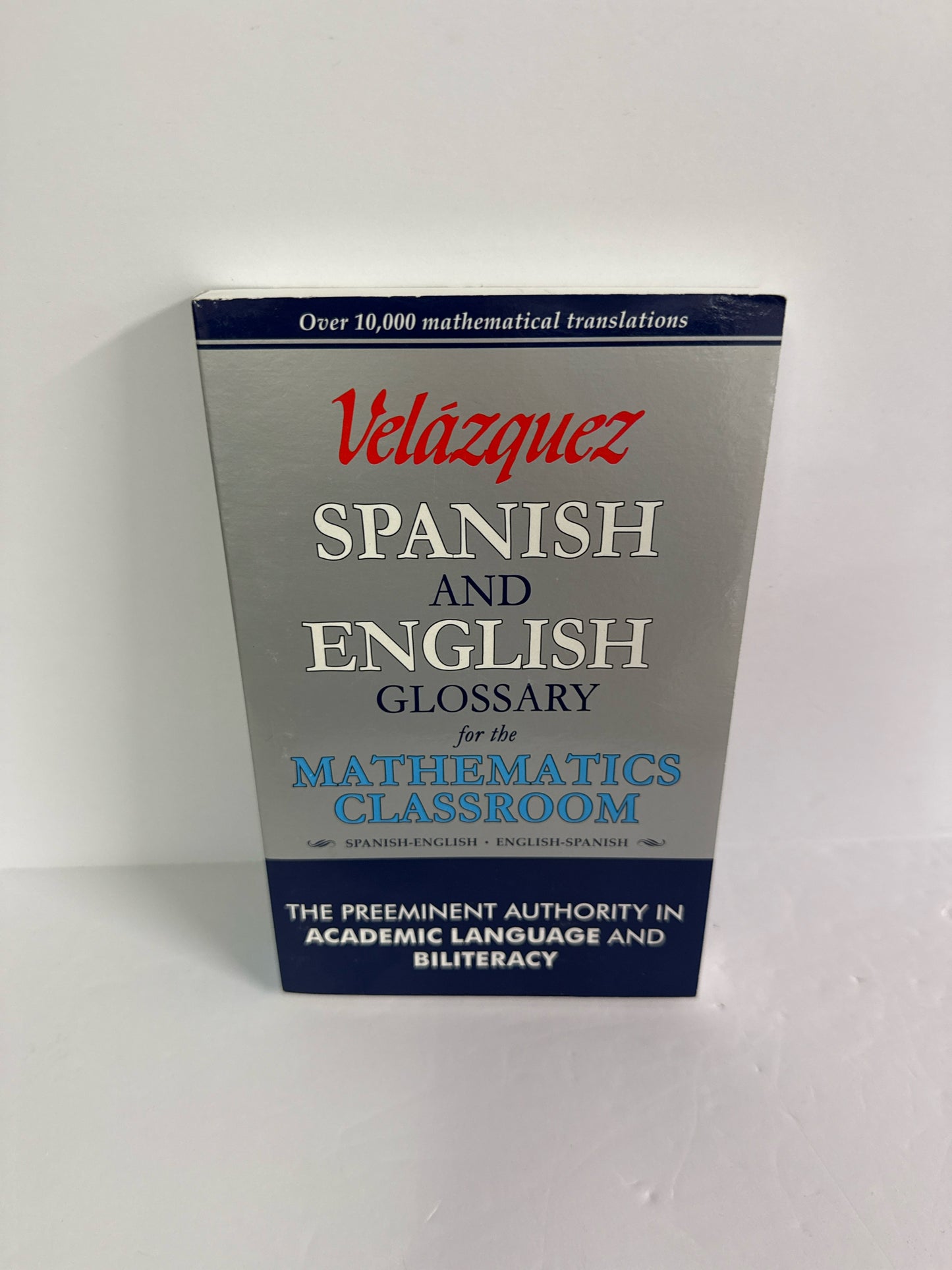 Spanish and English Glossary Velazquez Press Pre-Owned Spanish