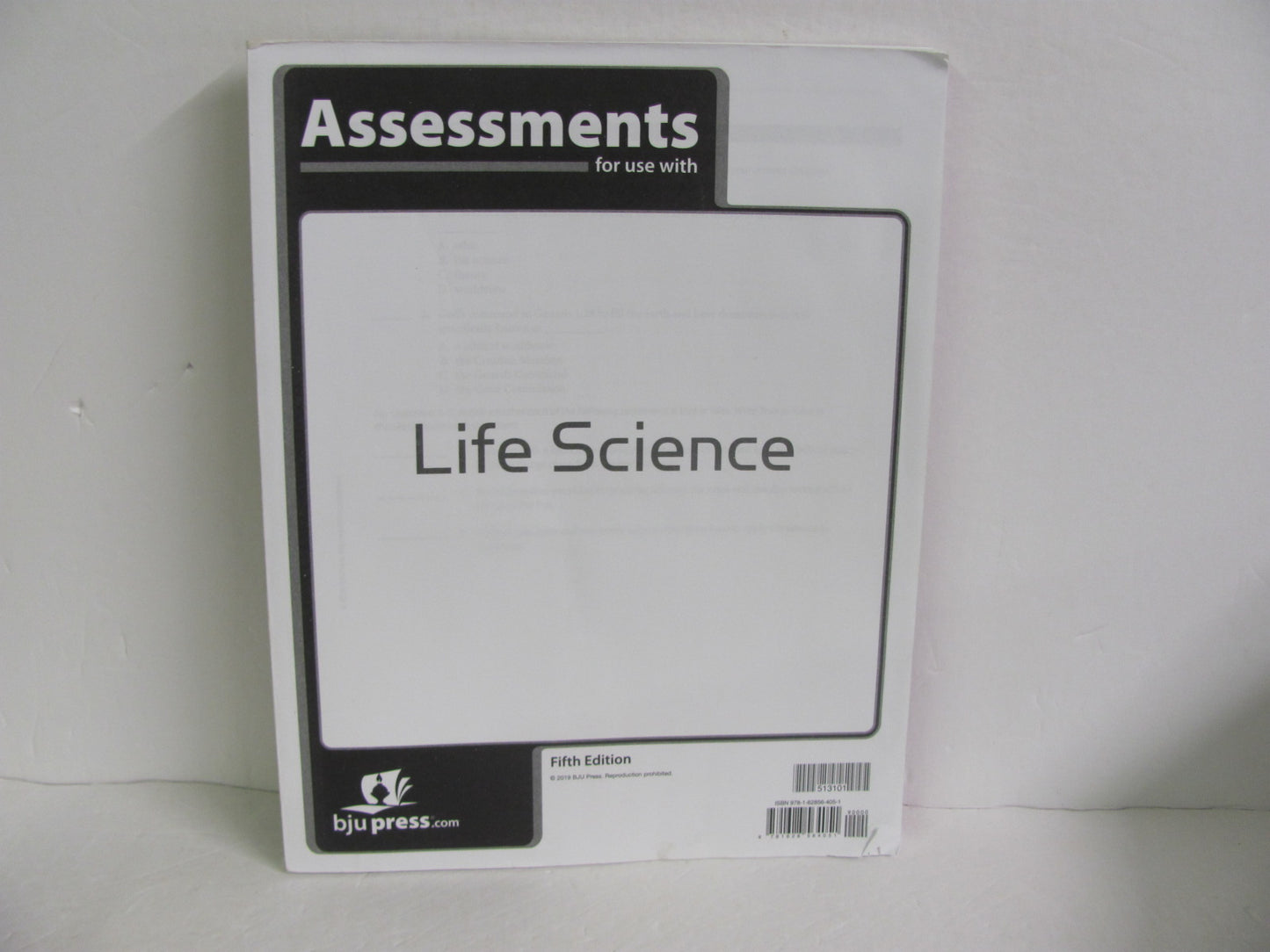 Life Science BJU Press Assessments Pre-Owned 7th Grade Science Textbooks