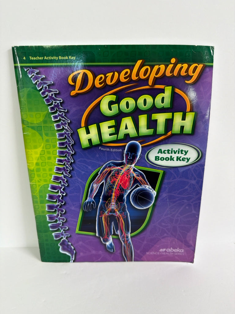 Developing Good Health Abeka Activity Book Key Pre-Owned Science Textbooks