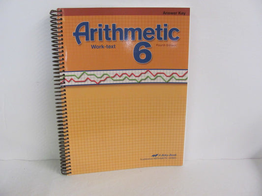 Arithmetic 6 Abeka Answer Key  Pre-Owned 6th Grade Mathematics Textbooks