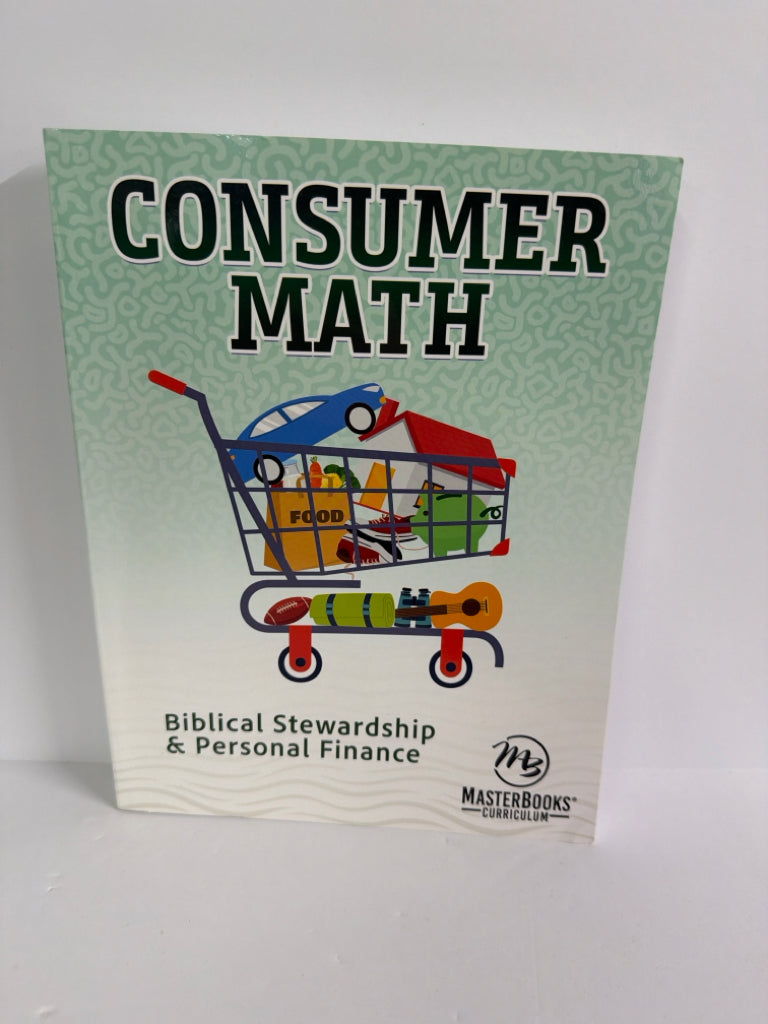 Consumer Math MasterBooks Student Book Pre-Owned Mathematics Textbooks