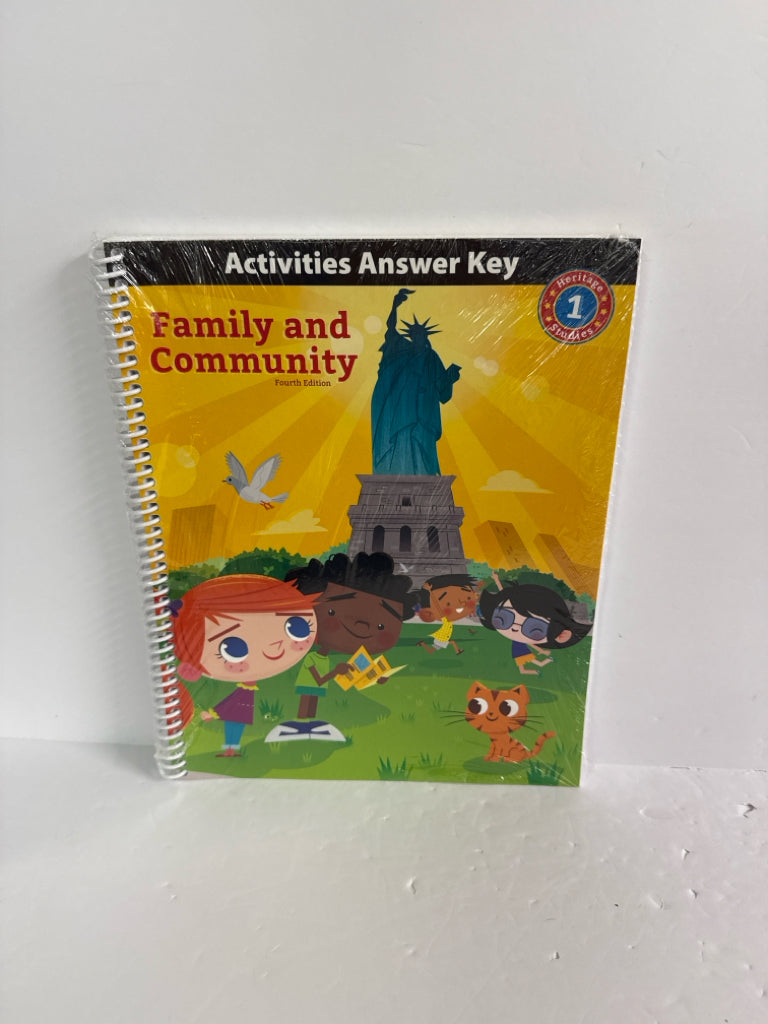 Family and Community BJU Press Answer Key Pre-Owned 1st Grade History Textbooks