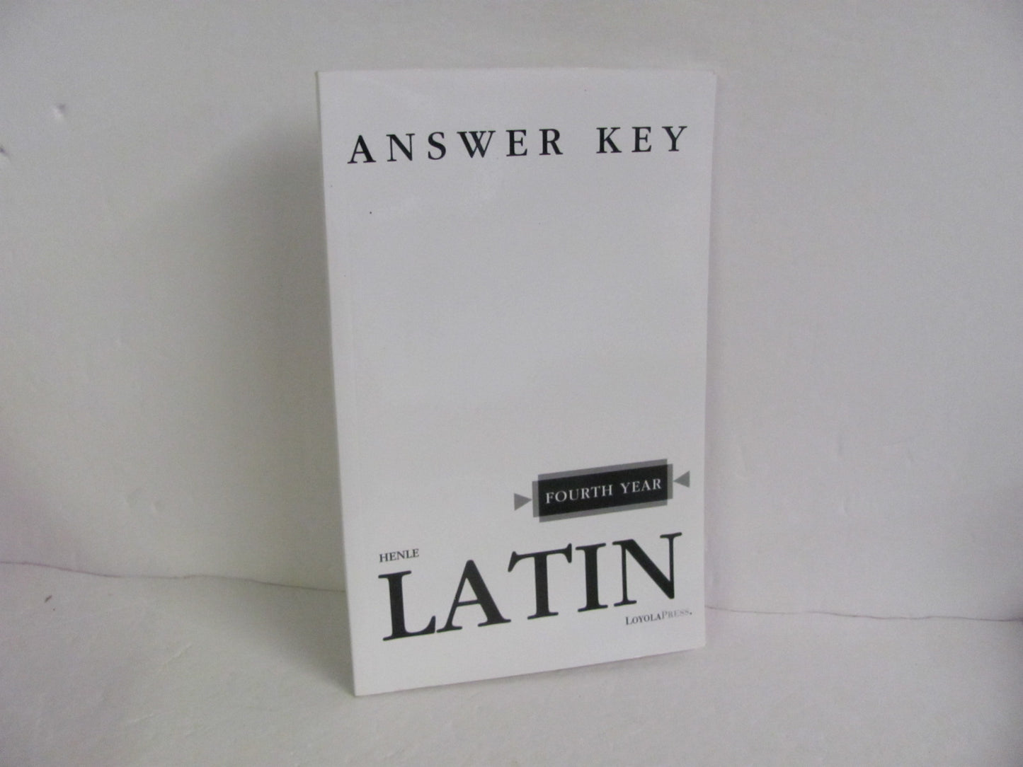 Latin Fourth Year Loyola Press Answer Key Pre-Owned High School Latin Books