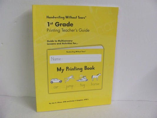 My Printing Book Handwriting Without Tears 1st Grade Penmanship Books