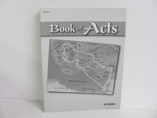 Book of Acts Abeka Test Key Pre-Owned 8th Grade Bible Textbooks