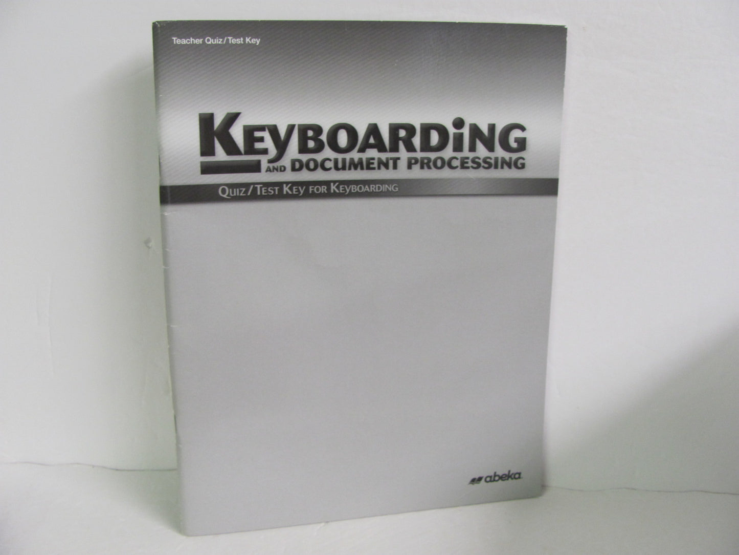 Keyboarding Abeka Quiz/Test Key Pre-Owned High School Electives (Books)