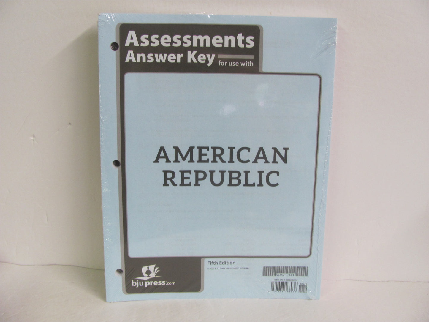 American Republic BJU Press Assessment Key Pre-Owned History Textbooks