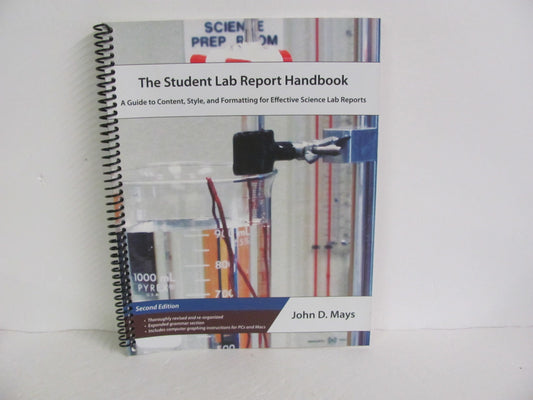 The Student Lab Report Handbook Novare Pre-Owned Mays Science Textbooks