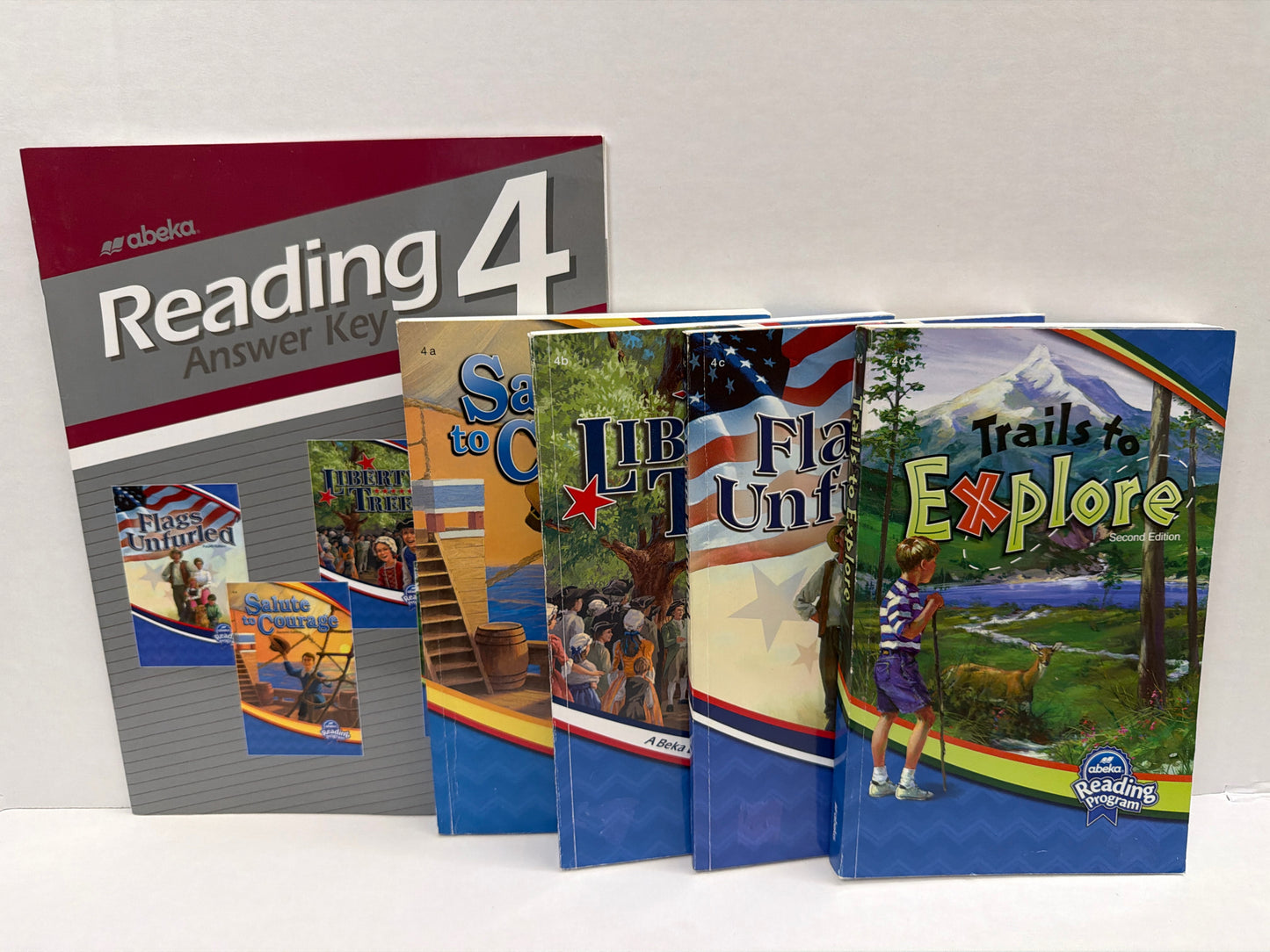 Reading 4 Abeka Set Pre-Owned 4th Grade Reading Textbooks