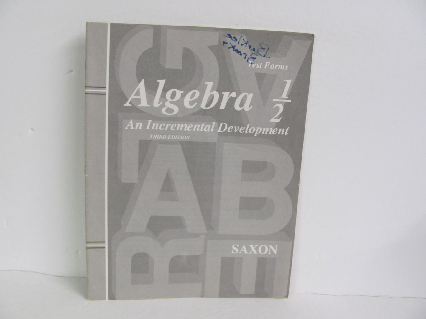 Algebra 1/2 Saxon Tests Pre-Owned 8th Grade Mathematics Textbooks