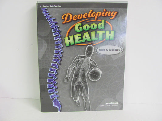 Developing Good Health Abeka Quiz/Test Key  Pre-Owned 4th Grade Health Books