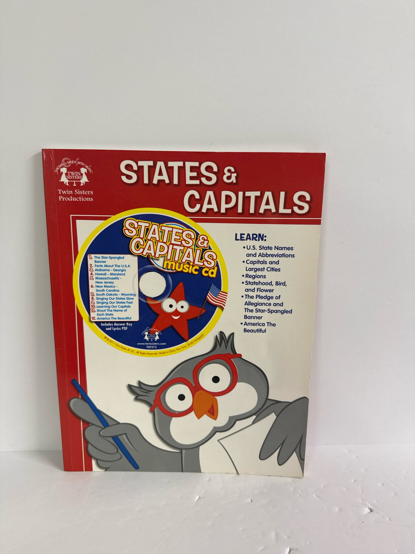 States and Capitals Twin Sisters Productions Pre-Owned State History Books