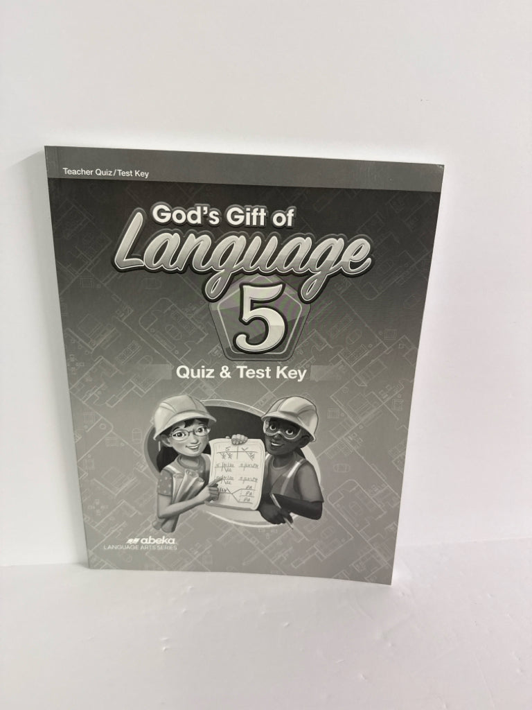 God's Gift of Language 5 Abeka Quiz/Test Key Pre-Owned Language Textbooks