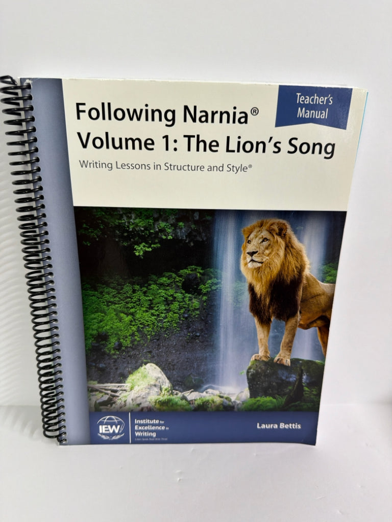 Following Narnia Volume 1 IEW Teacher Manual Pre-Owned Writing Books