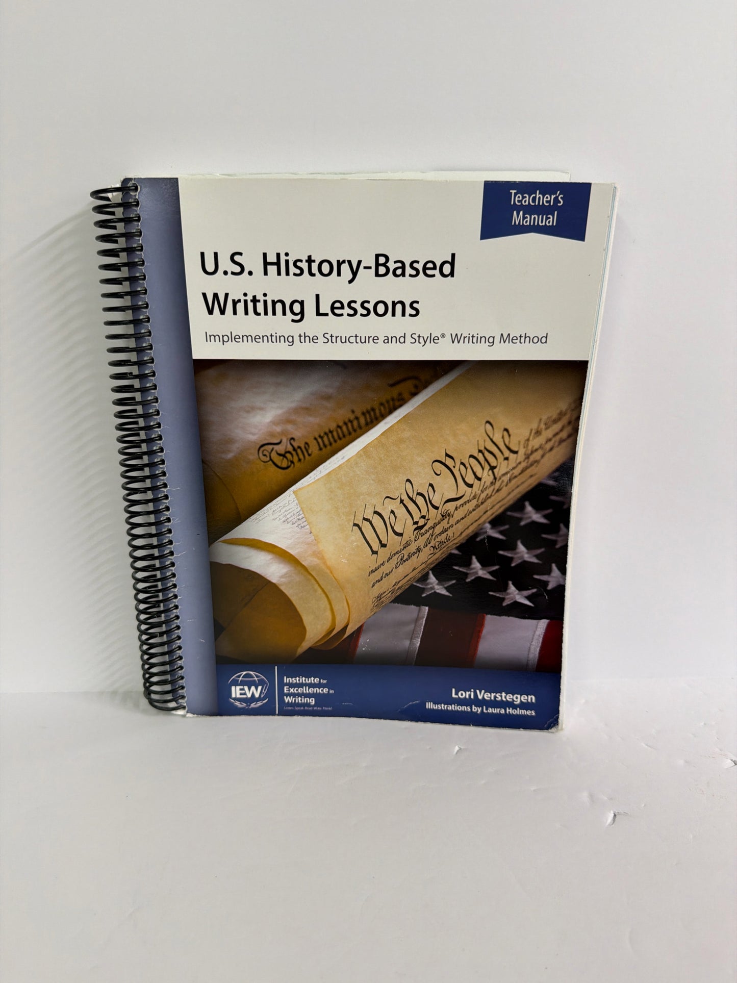 U.S. History-Based Writing Lessons IEW Teacher Manual Pre-Owned Writing Books