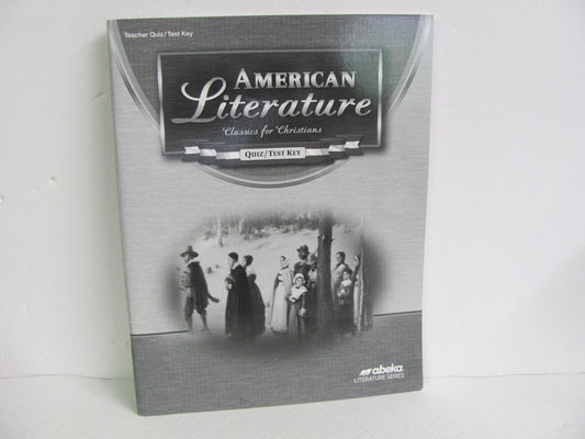 American Literature Abeka Quiz/Test Key  Pre-Owned 11th Grade Reading Textbooks