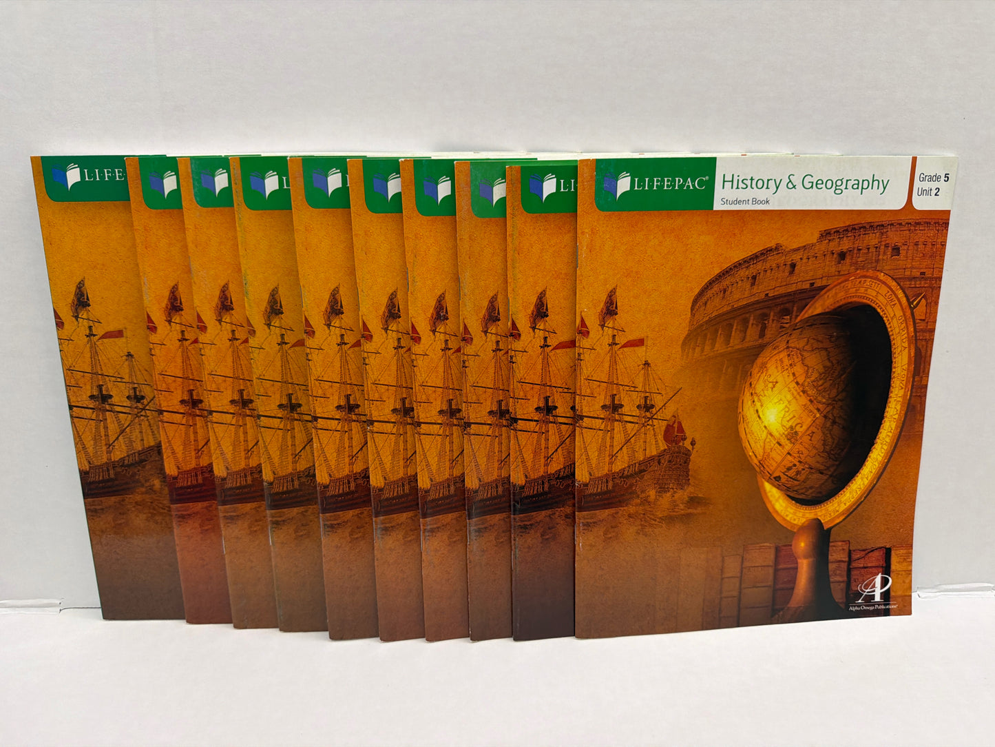 Lifepac History Alpha Omega Set Pre-Owned 5th Grade History Textbooks