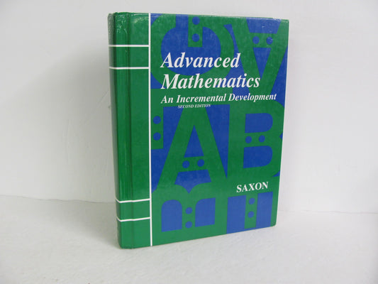 Advanced Mathematics Saxon Student Book Pre-Owned Saxon Mathematics Textbooks