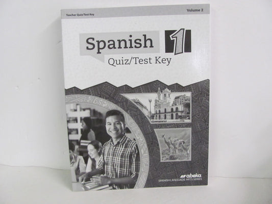 Spanish 1 Volume 2 Abeka Quiz/Test Key  Pre-Owned High School Spanish Books