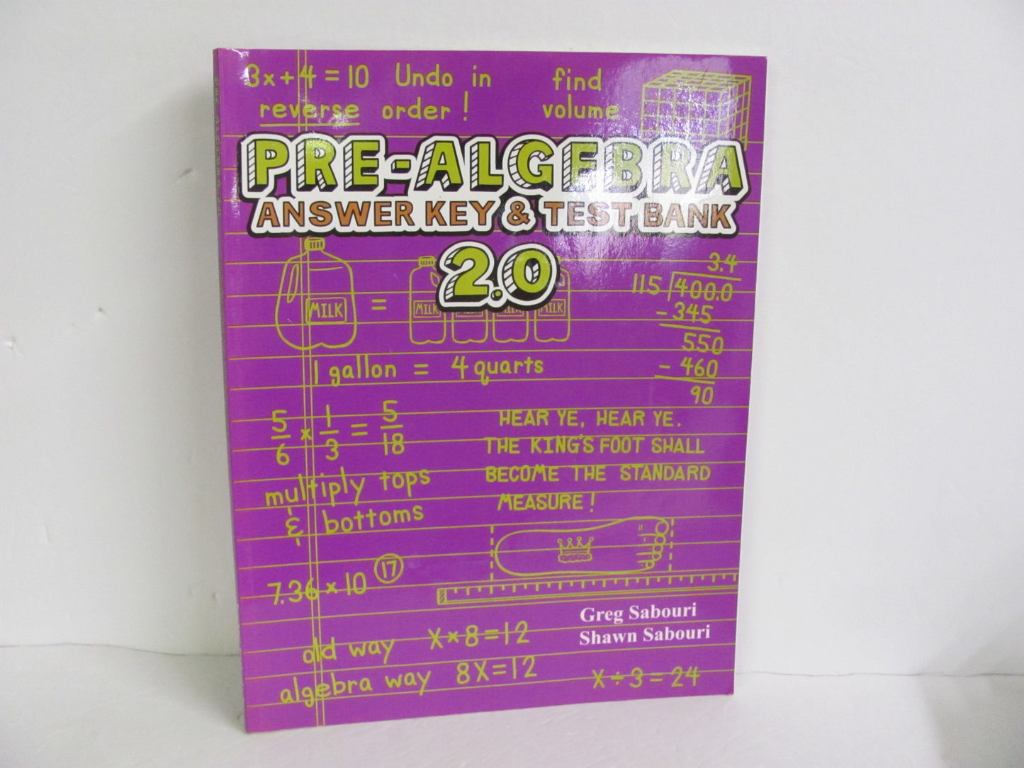 Pre Algebra Teaching Textbook Answer Key Pre-Owned Mathematics Textbooks