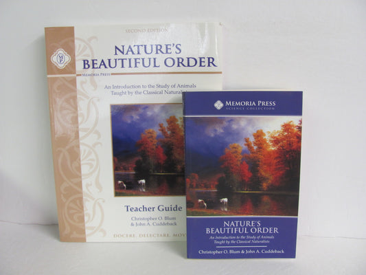 Nature's Beautiful Order Memoria Press Set  Pre-Owned Blum Animals/Insects Books