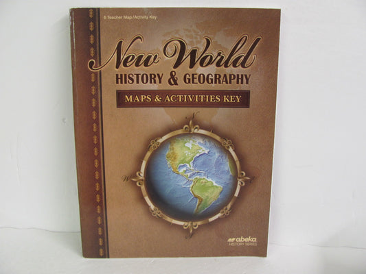 New World History Abeka Map/Activity Key  Pre-Owned 6th Grade History Textbooks