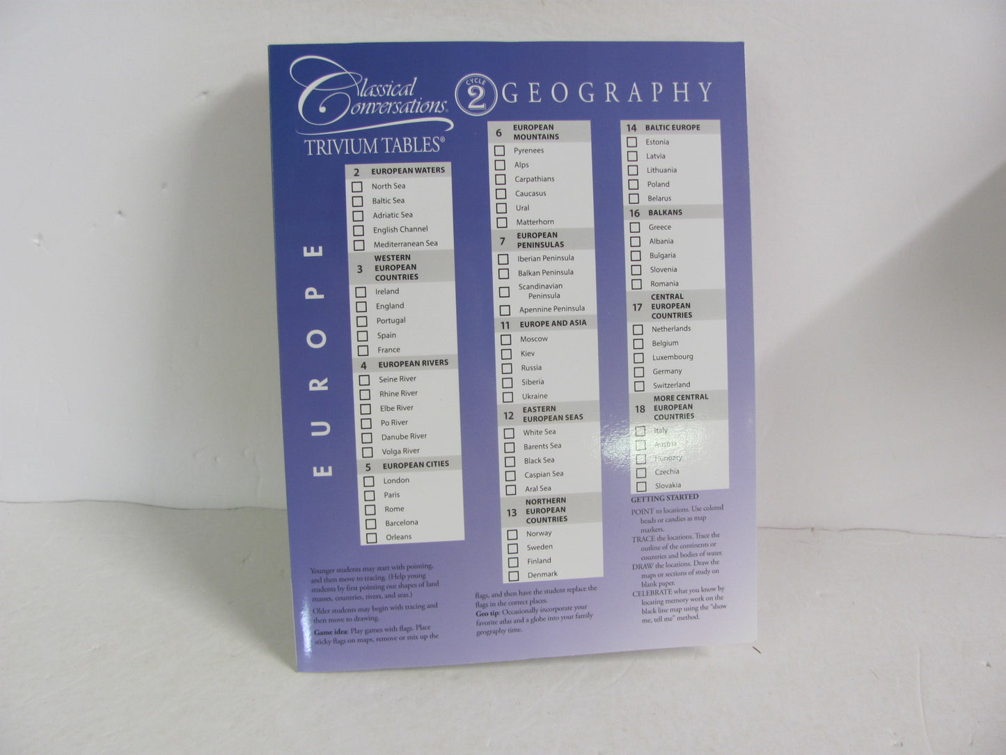 Geography Cycle 2 Classical Conversations Pre-Owned History Textbooks