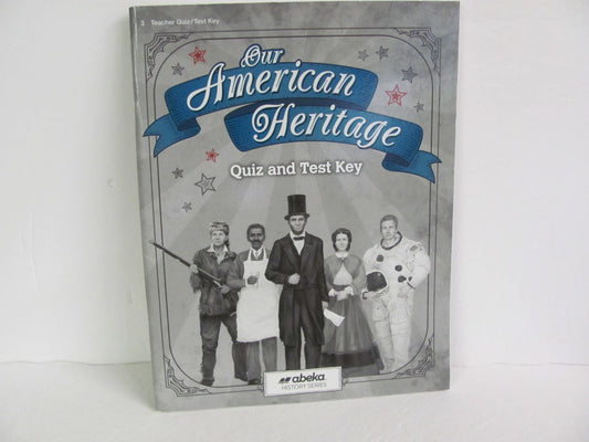 Our American Heritage Abeka Quiz/Test Key  Pre-Owned 3rd Grade History Textbooks