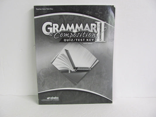 Grammar & Composition II Abeka Quiz/Test Key  Pre-Owned Language Textbooks
